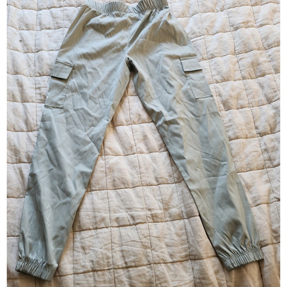 New Balance Cargo Jogger Pants Youth Girls M 10-12 Green